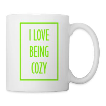 I Love Being Cozy Gemütlichkeit Zuhause Entspannt - Mug - white - Right