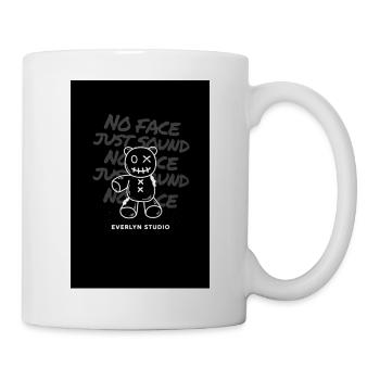 Everlyn Studio – No Face Just Sound Teddy - Mug - white - Right