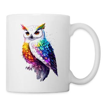 Chouette blanche Chouette Chouette Chouette Chouette Chouette Chouette des neiges - Mug blanc - blanc - Droite