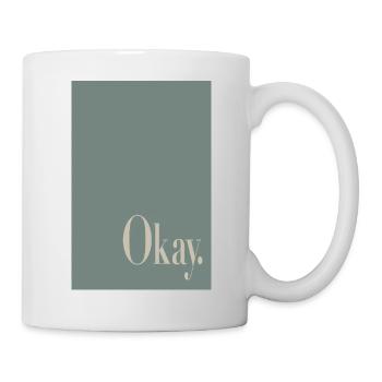 Minimal Art Poster Okay. - Mug - white - Right