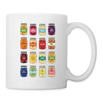 Fruit in a jar - Mug - white - Right
