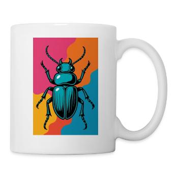 Insekt Pop Art Retro - Tasse - Weiß - Rechts