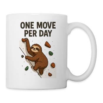 Sloth Bouldering: One Move Per Day Design - Mug - white - Right