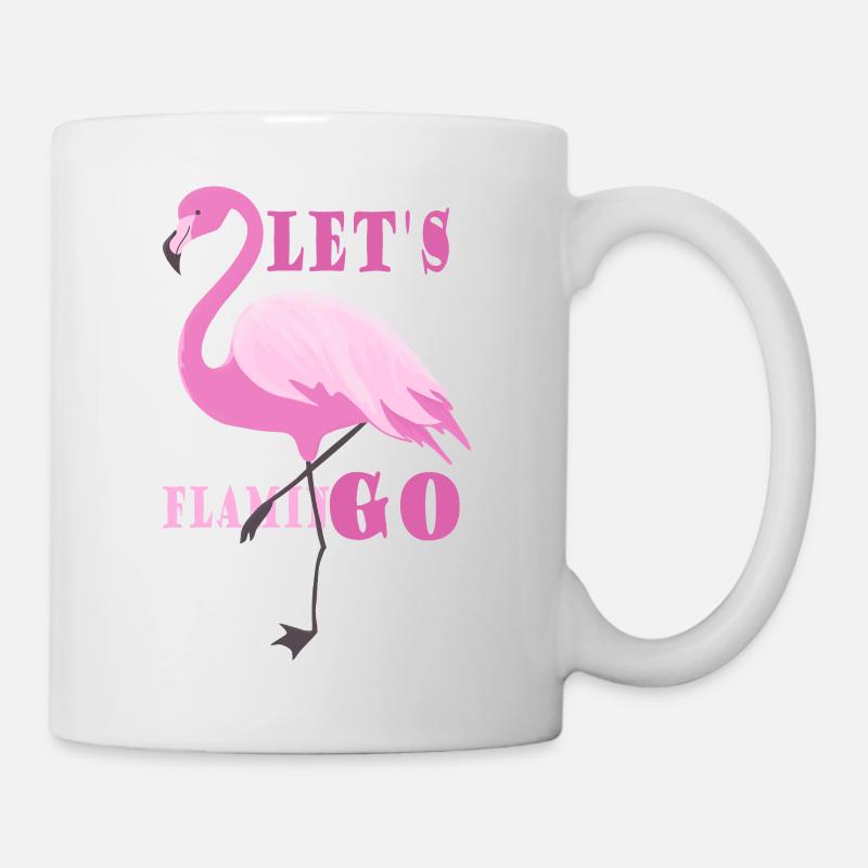 Flamingo Girl Stil-Statement - Tasse - Weiß