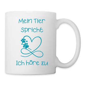 Mein_Tier_spricht - Tasse - Weiß - Rechts