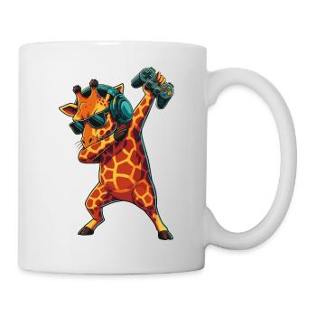 Gamer-Giraffe spielt Videospielkunst - Tasse - Weiß - Rechts