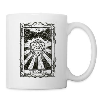 Echte Rollenspieler Würfelglück Tarot - Tasse - Weiß - Rechts