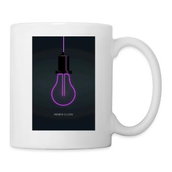 Inner Glow Neon Light Bulb Poster - Mug - white - Right