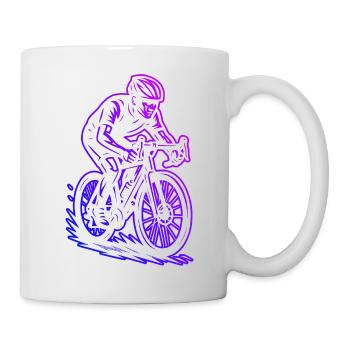 J'adore les vélos de route, super design pour les vélos de course ! - Mug blanc - blanc - Droite