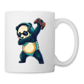 Gamer Panda Bär spielt Videospielkunst - Tasse - Weiß - Rechts