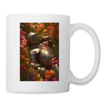 Blumenritter in Blühe - Tasse - Weiß - Rechts