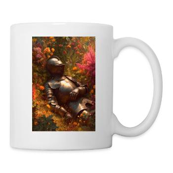 Knight in Floral Garden - Mug - white - Right