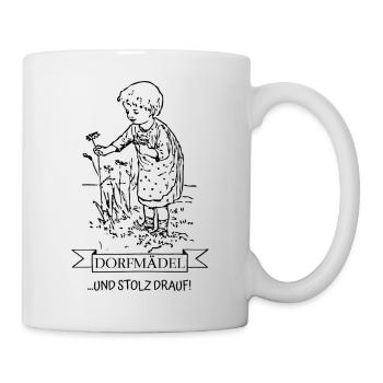 Village girl and proud of it Vintage Design - Mug - white - Right