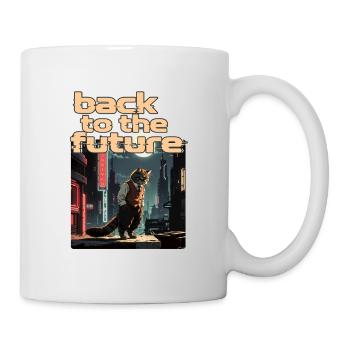 Sci Fi Cyberpunk Illustration - Mug - white - Right