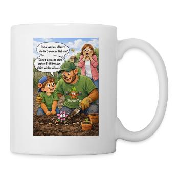 Gartenfreunde Beetspaß - Tasse - Weiß - Rechts