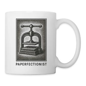 Paper Perfectionist | Bookbinding, Book Press - Mug - white - Right