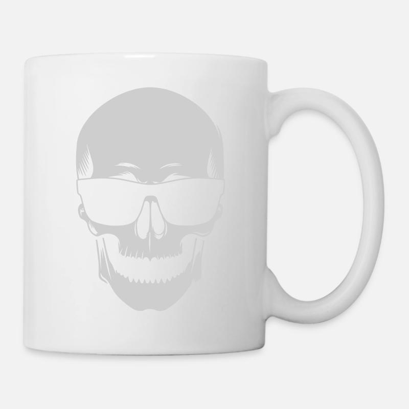 Sonnenbrillen-Skeleton Noir - Tasse - Weiß