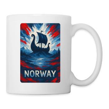 Design de voyage en Norvège - Mug blanc - blanc - Droite