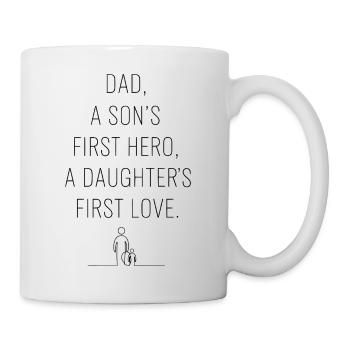 dad the son's first hero first love daughter - Mug - white - Right