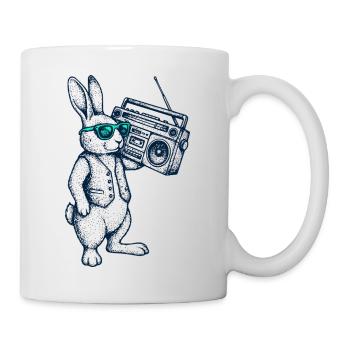 Boombox Easter Bunny - Mug - white - Right