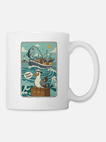 Hochseeangler - Tasse - Weiß