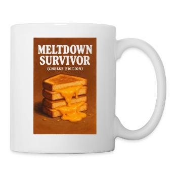 Fusion survécue | Humour Fromage - Mug blanc - blanc - Droite