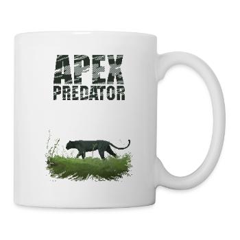 Retro Pixel Art Apex Predator - Tasse - Weiß - Rechts
