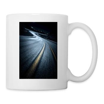 Nächtliche Rennkurve - Tasse - Weiß - Rechts