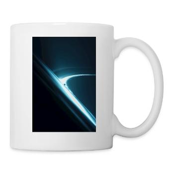 Figure solitaire sur le rebord orbital néon - Mug blanc - blanc - Droite