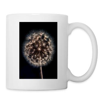 Leuchtendes Löwenzahn-Feuerwerk - Tasse - Weiß - Rechts