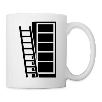 Bibliothèque Head, Bibliothèque - Mug blanc - blanc - Droite