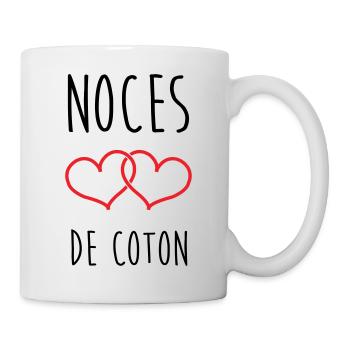 Cotton Wedding 1 Year Wedding - Mug - white - Right