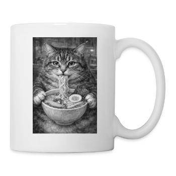 Cat Ramen Nuddeln - Mug - white - Right