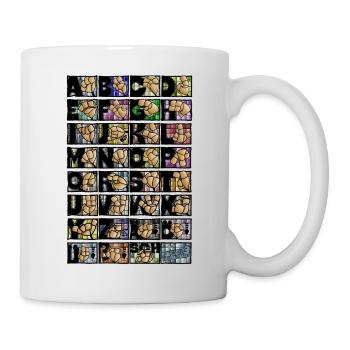 Alphabet des doigts allemand 3 / - Mug blanc - blanc - Droite