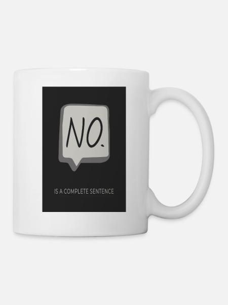 NO. ist ein kompletter Satz - Tasse - Weiß