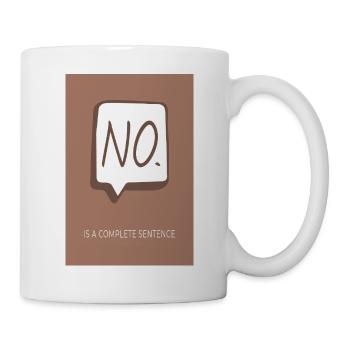 NO. – Mehr braucht es nicht - Tasse - Weiß - Rechts
