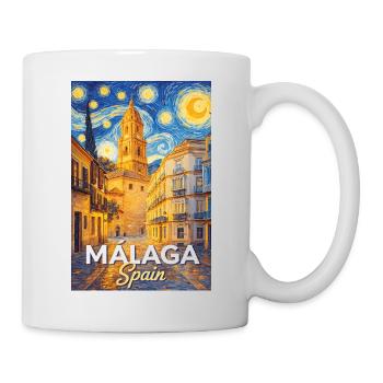 Málaga, Espagne - Mug blanc - blanc - Droite