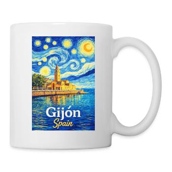 Gijon Spain - Tasse - Weiß - Rechts
