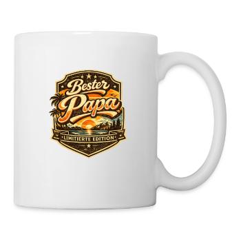 Bester Papa Limitierte Edition - Tasse - Weiß - Rechts
