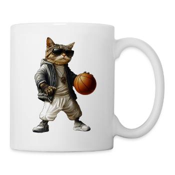 Cat Basketball / Hooper Baller - Mug - white - Right