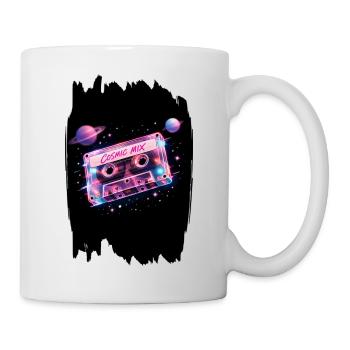 Cosmic Mix Tape Retro 80s Space Cassette - Mug - white - Right