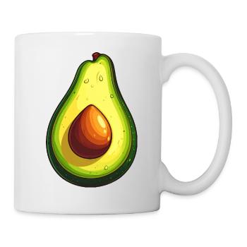 Avocado - Tasse - Weiß - Rechts