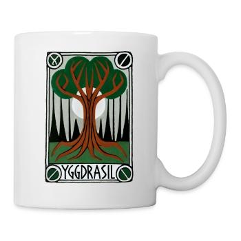 Yggdrasil Rune Tree Emblem - Mug - white - Right