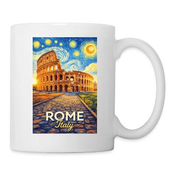 Rom, Italien. - Tasse - Weiß - Rechts