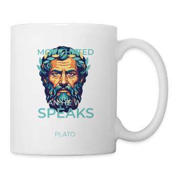 Platon Zitat Wahrheit Griechische Philosophie - Tasse - Weiß - Rechts