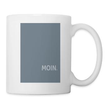 Moin Norddeutscher Spruch Typografie - Mug blanc - blanc - Droite