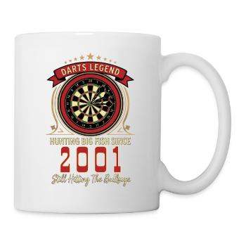 Darts T-Shirt 2001 Birthday, Darts Legend Shirt - Mug - white - Right