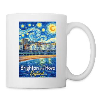 Brighton et Hove, Angleterre - Mug blanc - blanc - Droite
