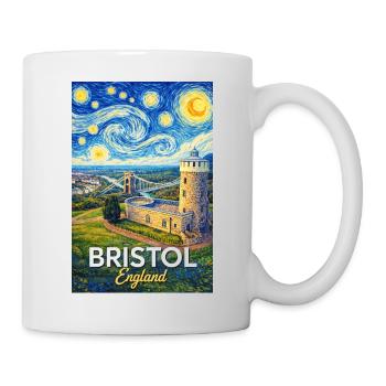 Bristol, England - Tasse - Weiß - Rechts
