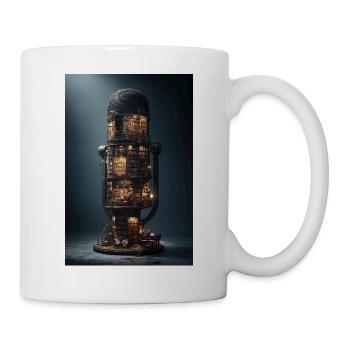 Bibliotheksturm in einer Glaskuppel - Tasse - Weiß - Rechts